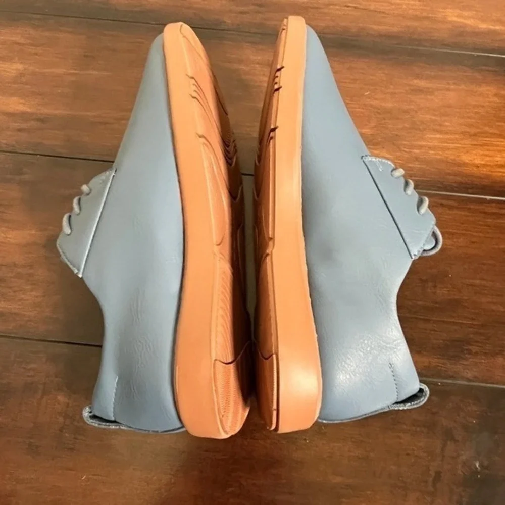 Ponto Women's The Pacific Leather Sneakers Water Repellent  Blue size‎ 7 New